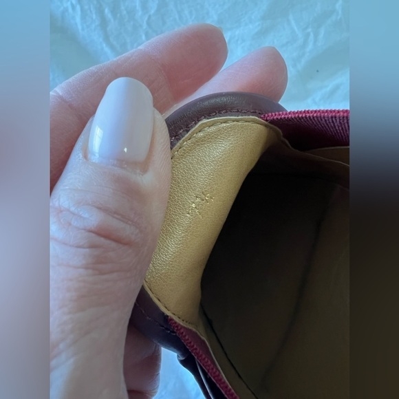 Women's Burgundy Slip-On Loafers - Picture 9 of 9